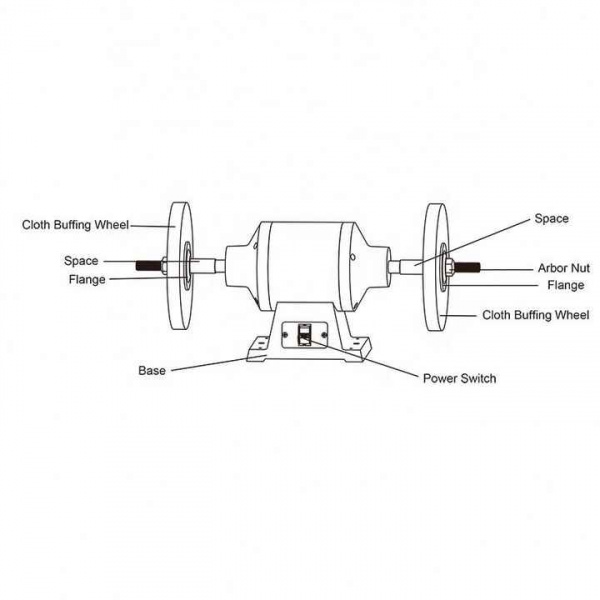 Шлифовальный станок AllWin TLG-150BGB, 6 inch