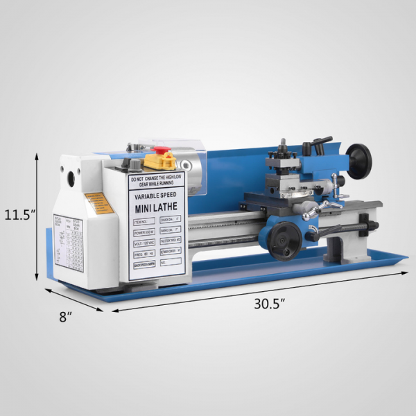 Мини-токарный станок Sihao CZ1224 CZ1237, 180 mm, 0.55W